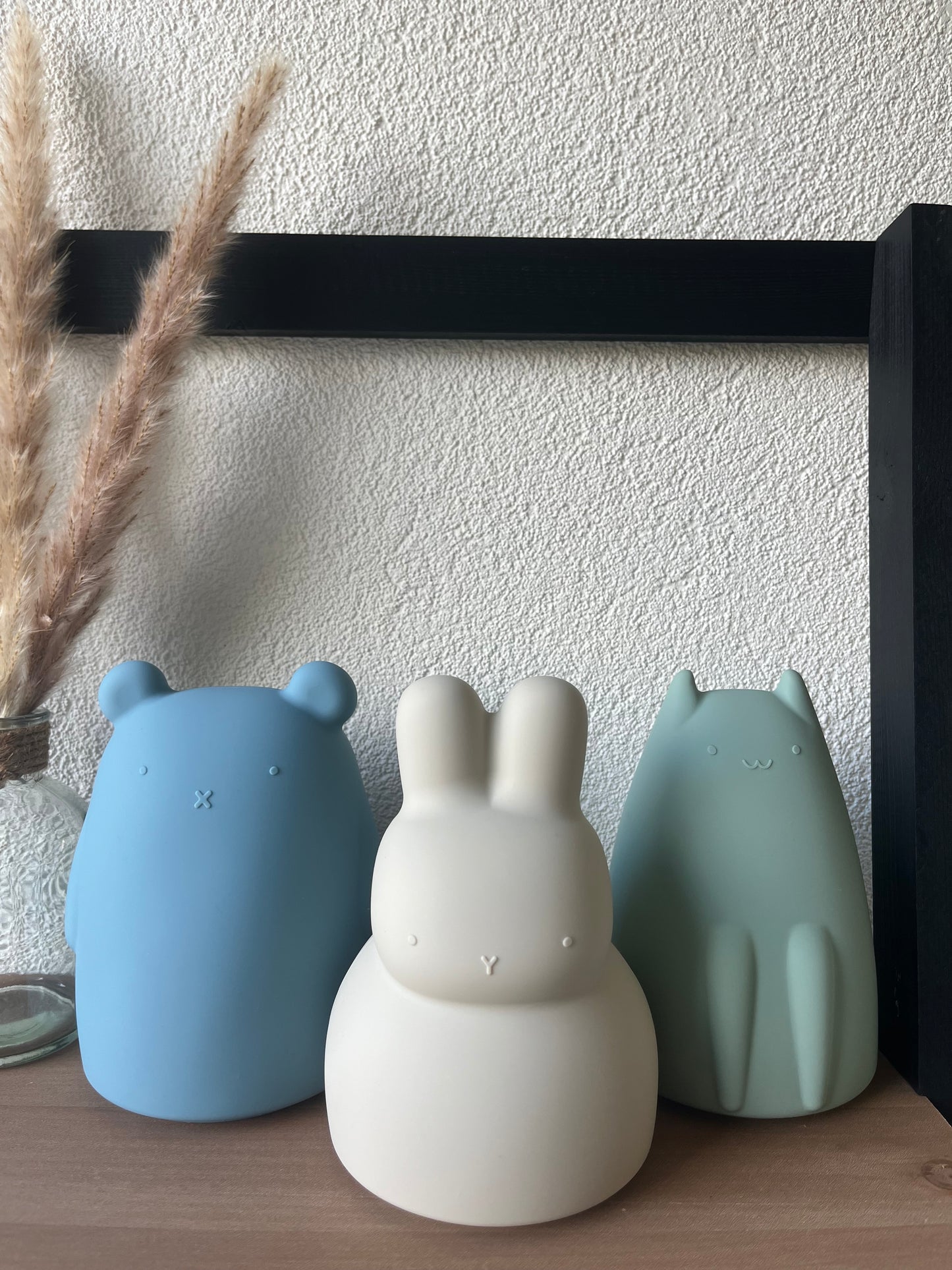 Siliconen spaarpot konijn Beige