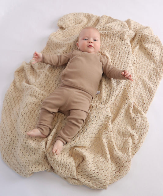Broekje rib Taupe