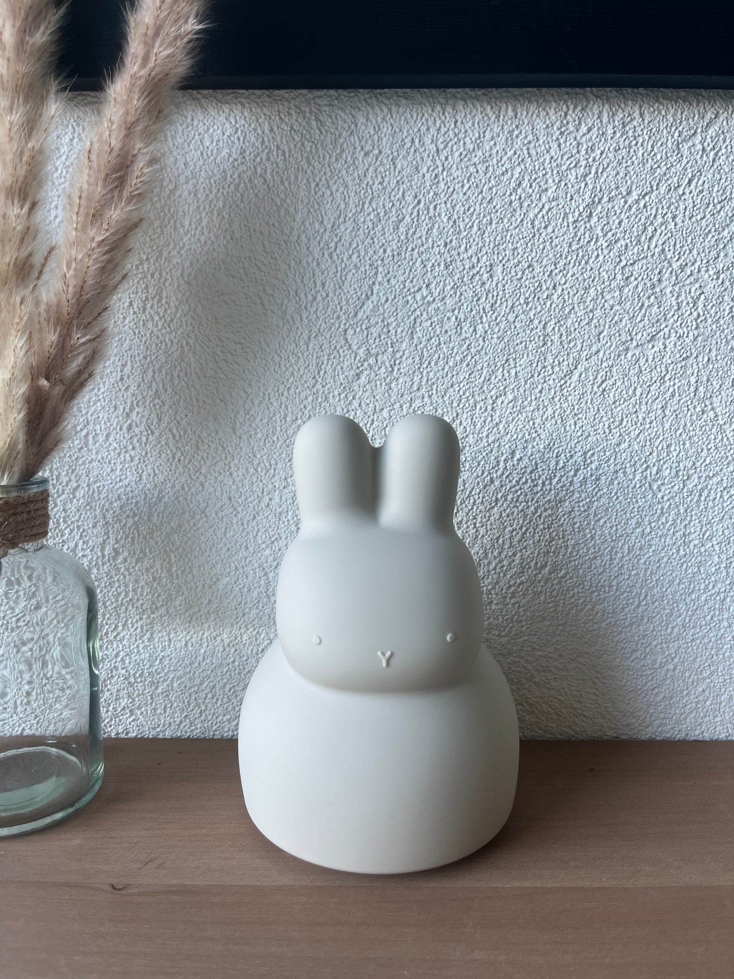 Siliconen spaarpot konijn Beige