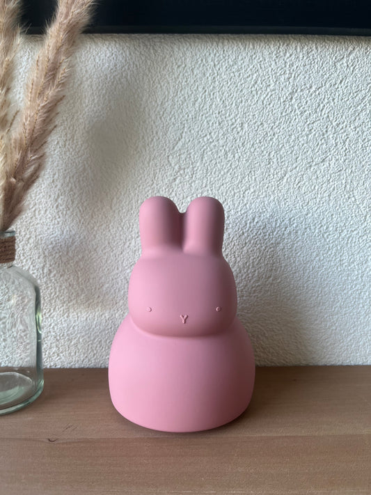 Siliconen spaarpot konijn Roze