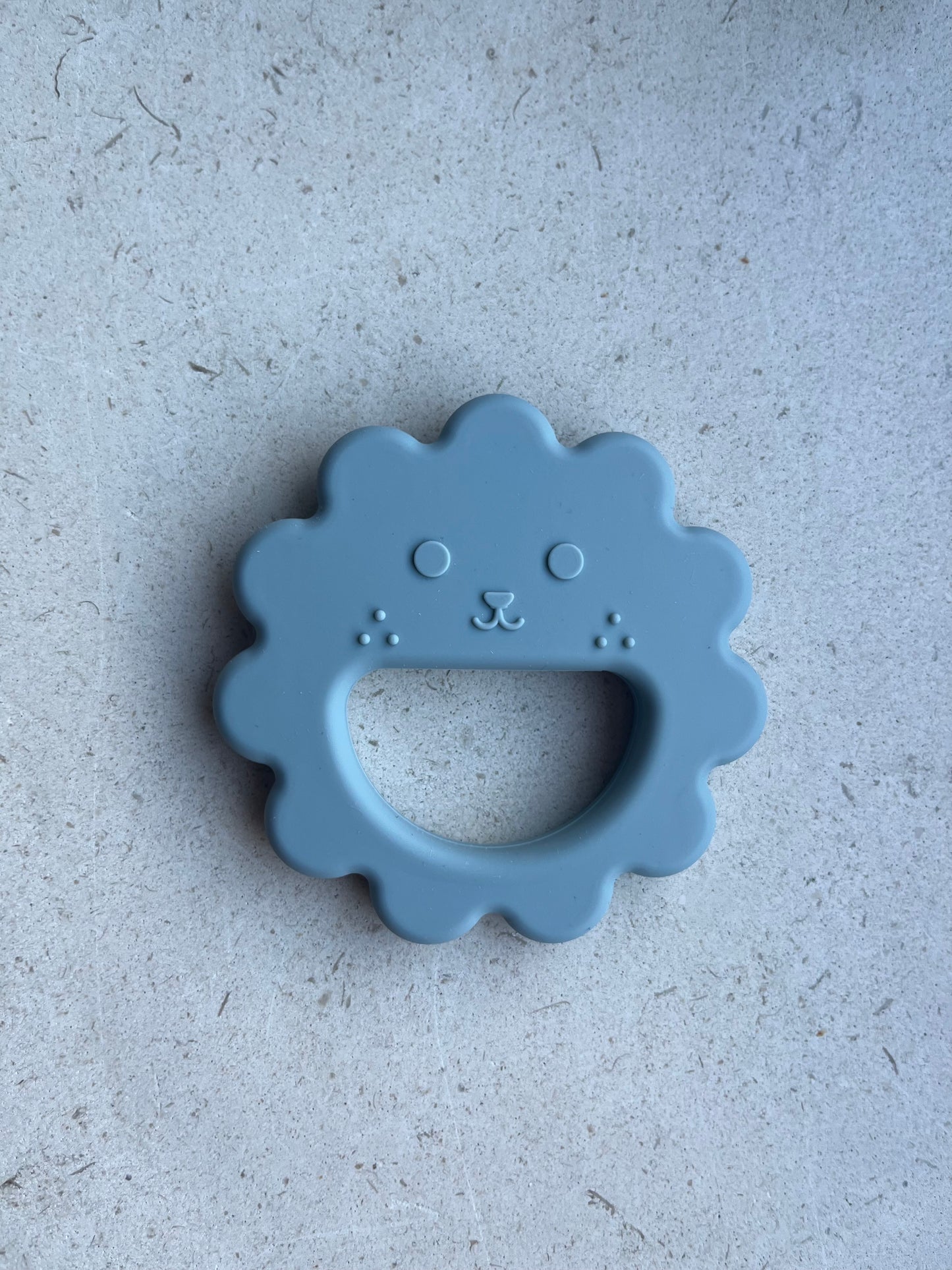 Siliconen bijtring leeuw Blauw