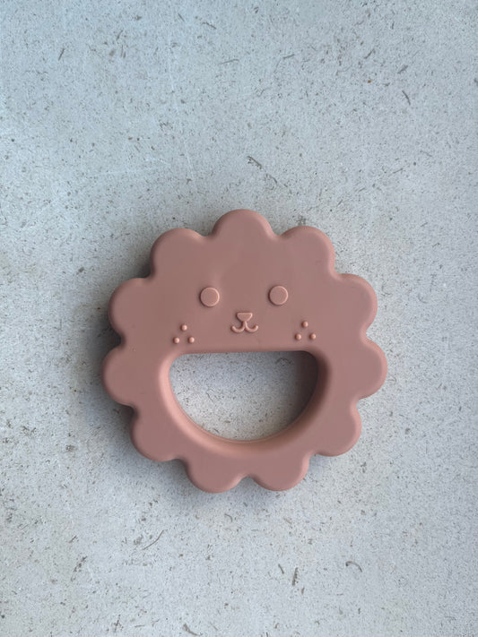 Siliconen bijtring leeuw Koraal