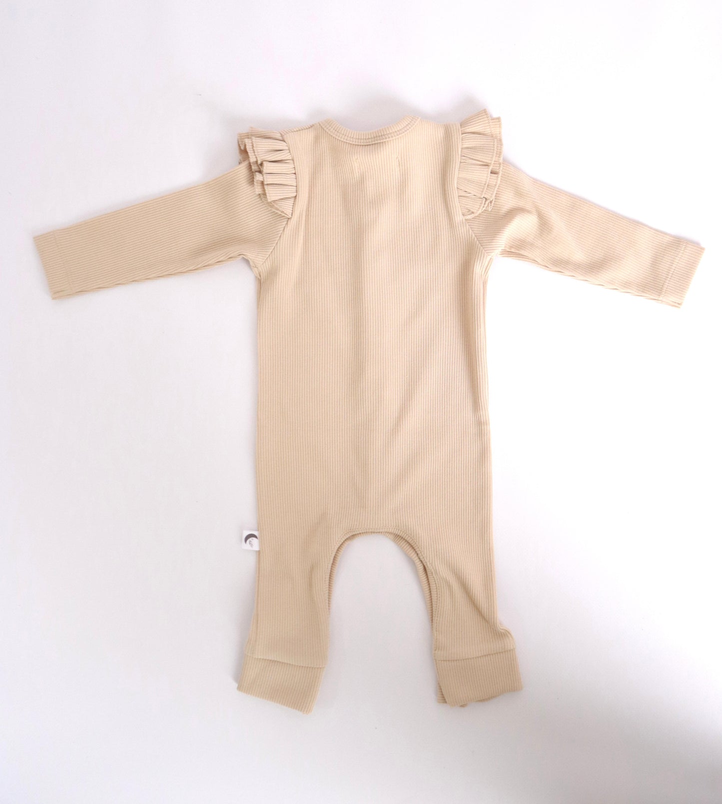 Boxpakje ruffle rib Beige