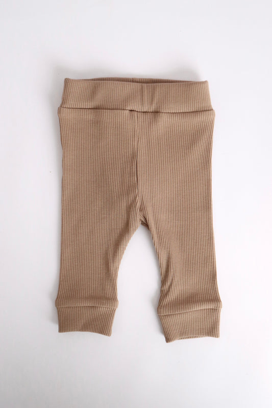 Broekje rib Taupe