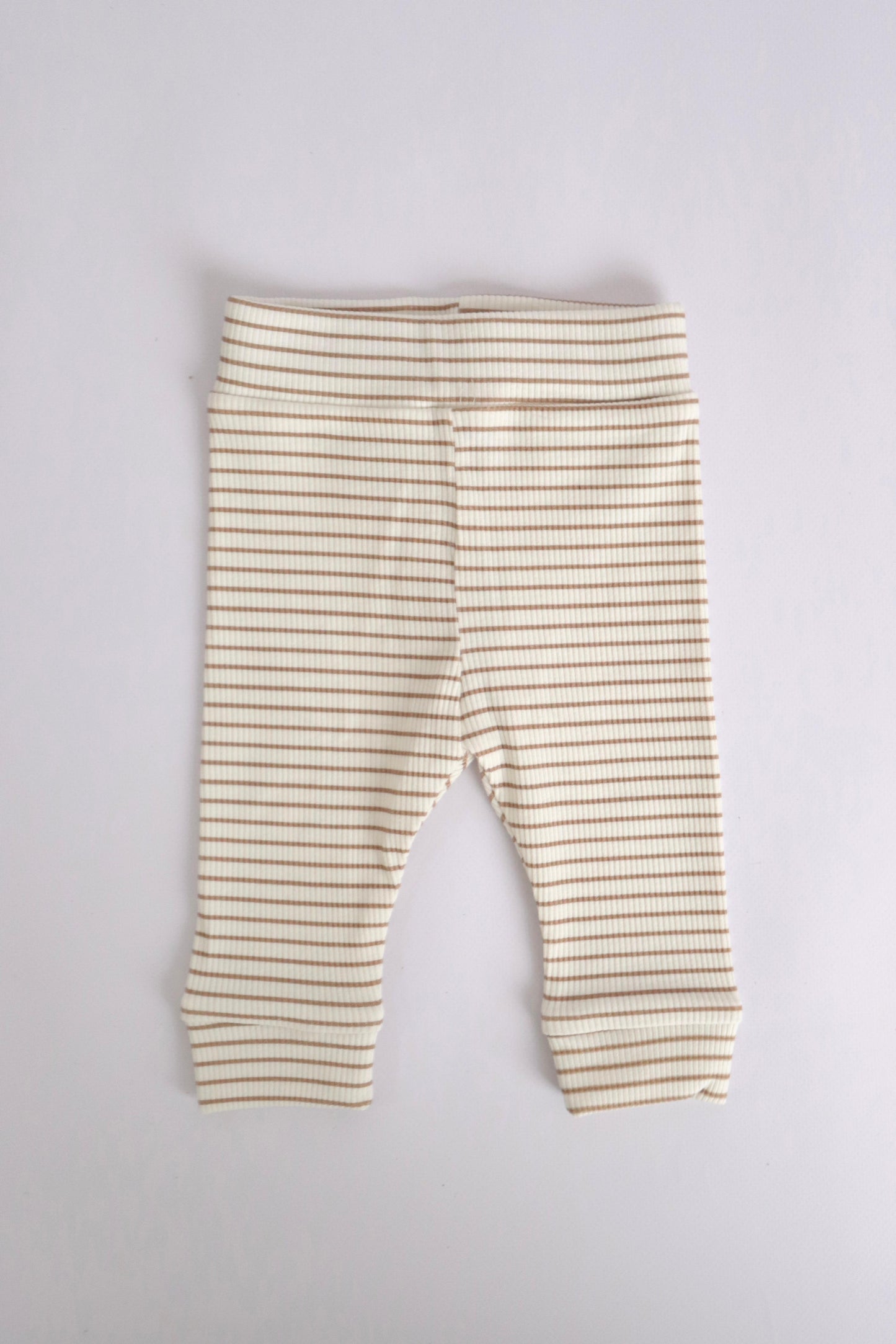 Broekje rib streepjes Taupe