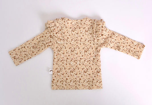 Longsleeve ruffle rib Bloem