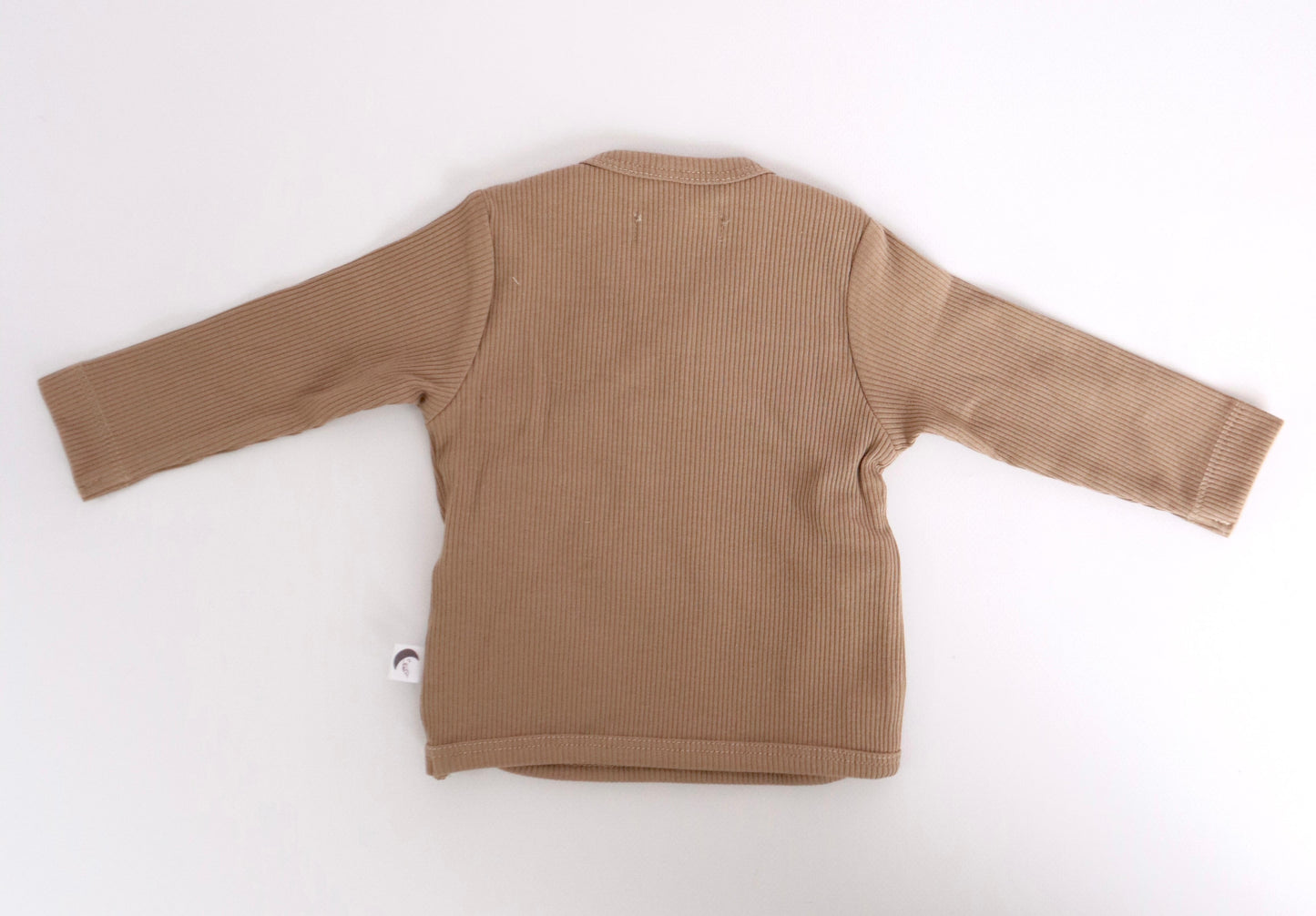 Overslagshirtje rib Taupe