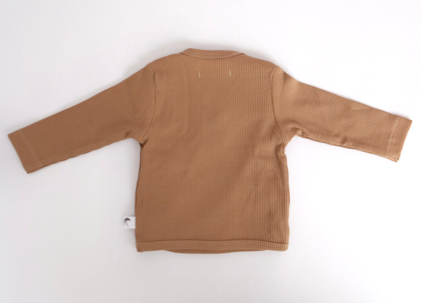 Overslagshirtje rib Cacao