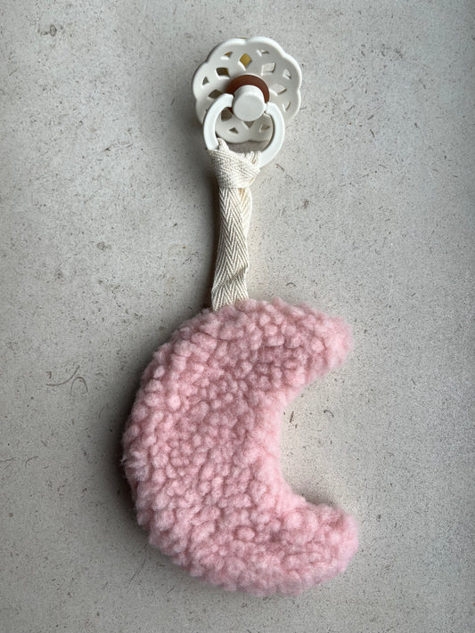 Speendoekje maan Roze
