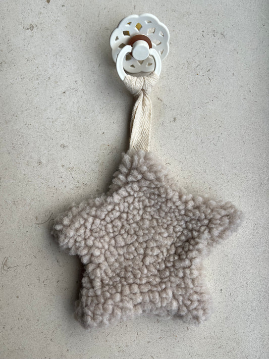 Speendoekje ster Beige